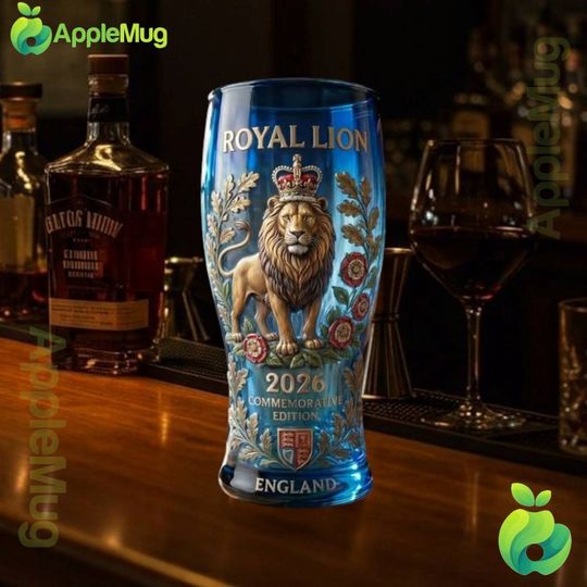 Royal Lion 2026 Commemorative England Beer Pint Glass
