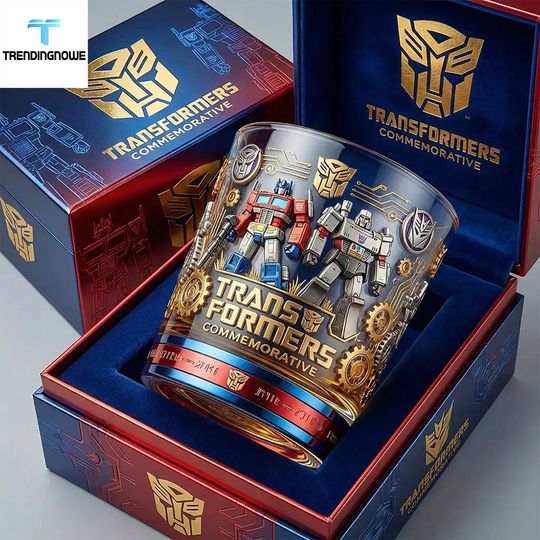 Transformers Commemorative Transparent Whiskey Glass   - No Box