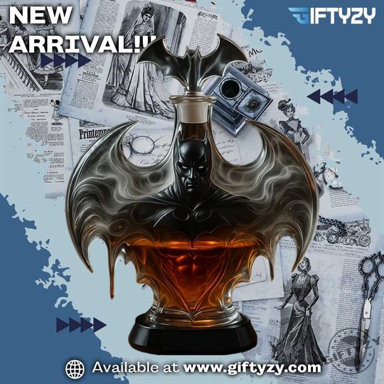 Dark Knight Batman Whiskey Bottle Christmas Gift