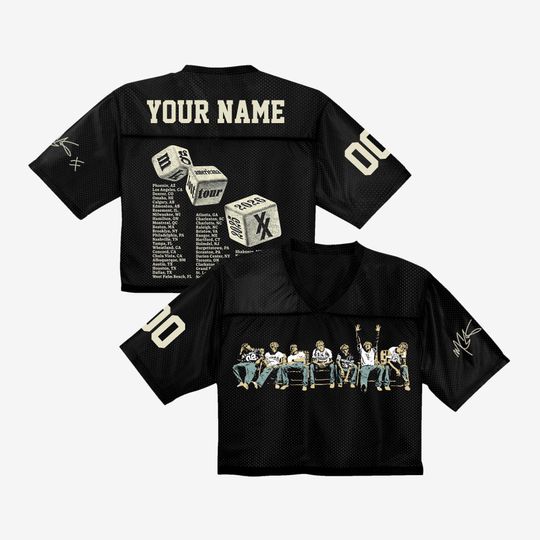 MGK Lost Americana Tour 2026 Crop Top Baseball Jersey
