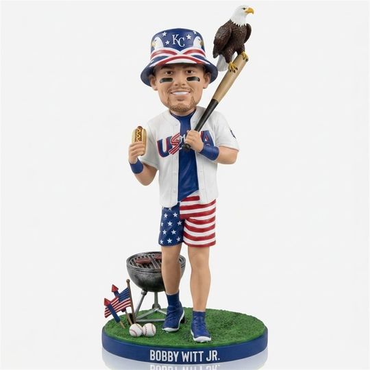 2026 Kansas City Royals Red White Bobby Bobblehead