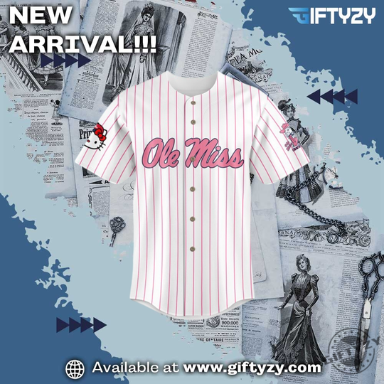 Ole Miss Football X Hello Kitty Limited Baseball Jersey