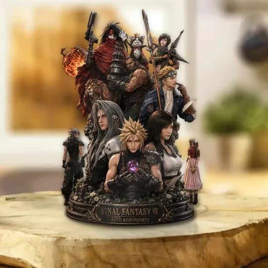 Final Fantasy VII 30th Anniversary Shape Acrylic Plaque