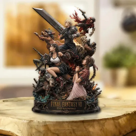 Final Fantasy VII 30th Anniversary Shape Acrylic Plaque