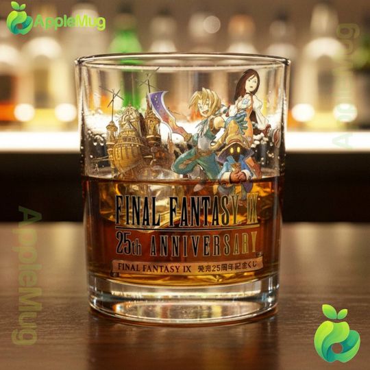 Final Fantasy 25th Anniversary Whiskey Glass