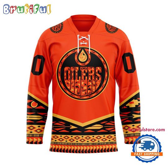 Personalized Edmonton Oilers National Day For Truth And Reconciliation Design Hockey Jersey