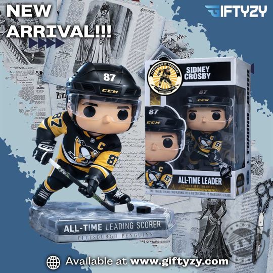 Sidney Crosby Canadian Ice Hockey Player All Time Leading Scorer Figure