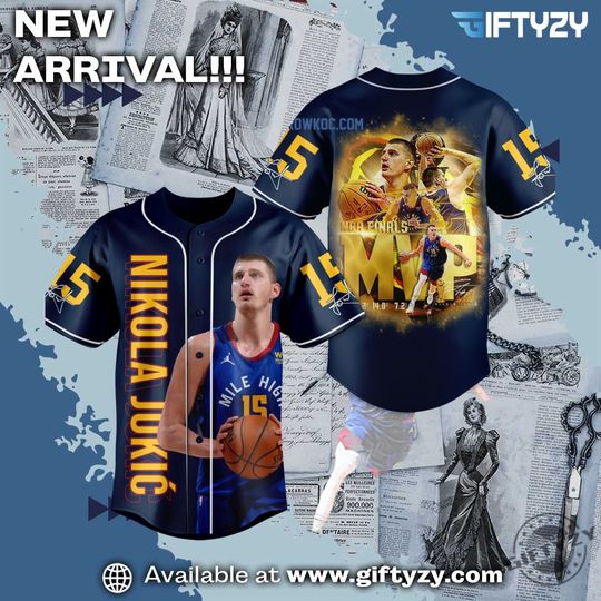 Nikola Jokic 15 NBA Finals MVP Baseball Jersey