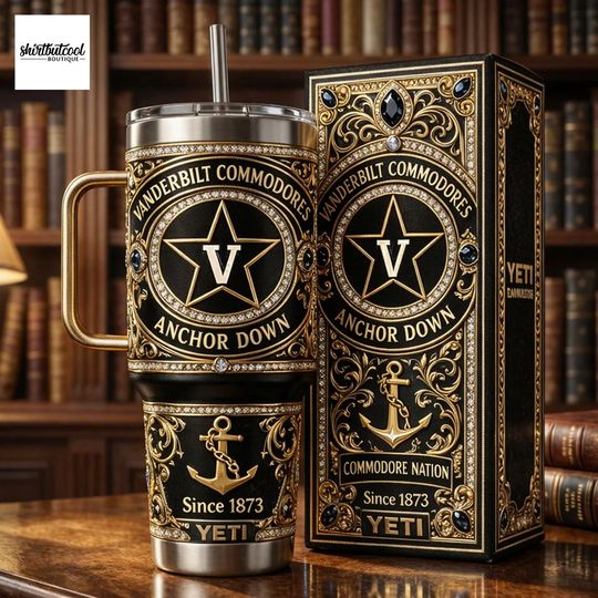 Vanderbilt Commodores Anchor Down 40oz Tumbler with Handle