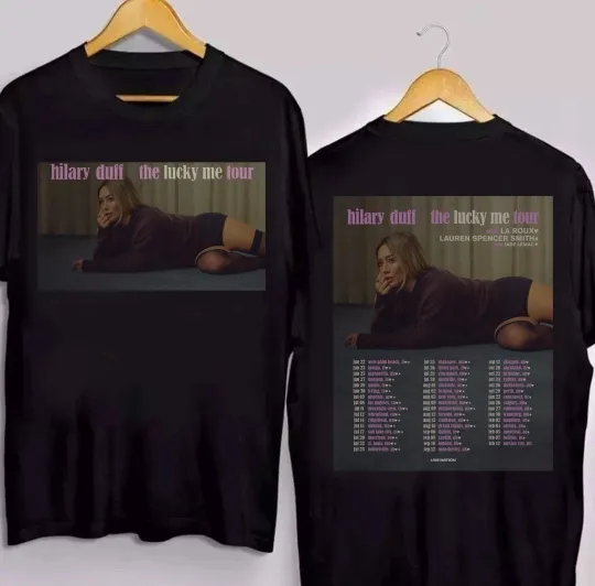 HILARY DUFF The Lucky Me Tour 2026 T shirt