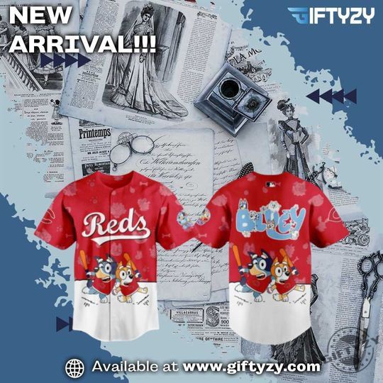 Cincinnati Reds X BlueyDad Night Baseball Jersey