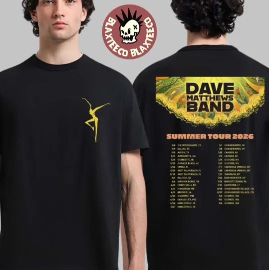 Dave Matthews Band Summer Tour 2026 North America Schedule Dates T-Shirt