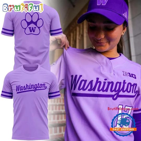 Washington Huskies Softball Powder Purple Uniform 2026 Limited Edition T Shirt
