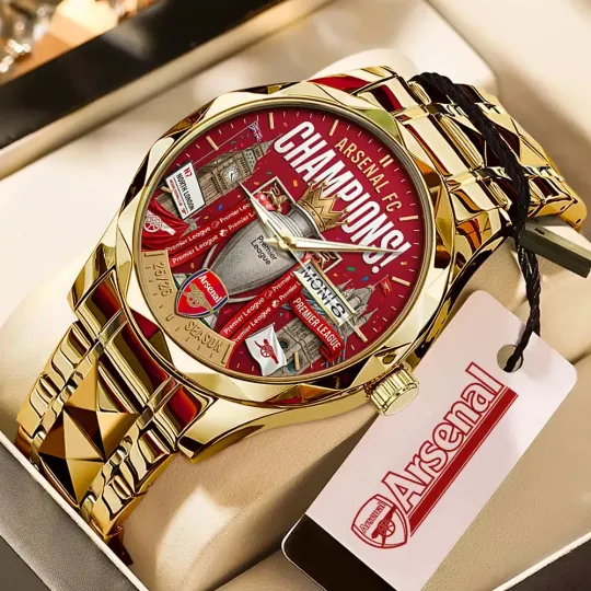 Arsenal FC Premier League Champions 25/26 Alloy Luxury Quartz Watch