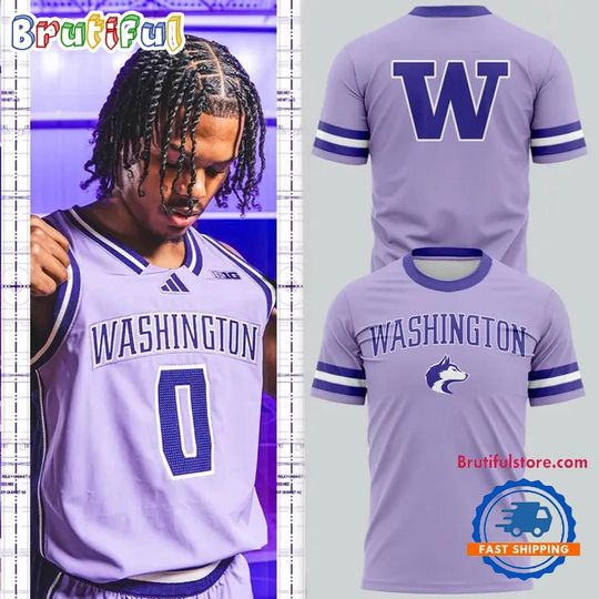 Washington Huskies Basketball Classic Lavender Uniform 2026 Limited Edition T Shirt
