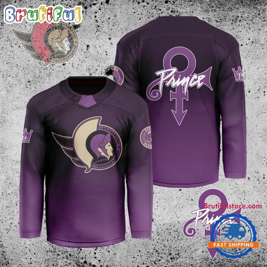 NHL Ottawa Senators Personalized Prince Night Hockey Jersey