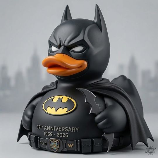 Celebrate 87 Years Of The Dark Knight Batman Commemorative Duck