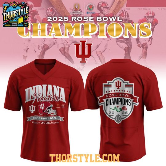 Indiana Hoosiers Rose Bowl Champions 2026 Football Jersey