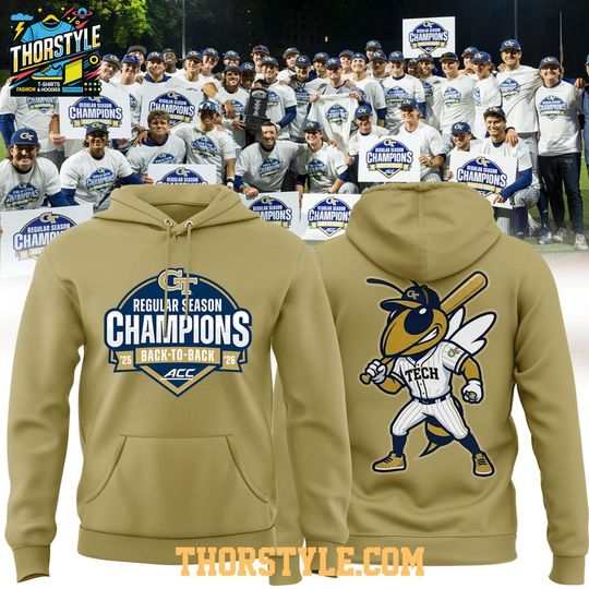 Georgia Tech 2026 Back-To-Back ACC Champions Hoodie T-Shirt