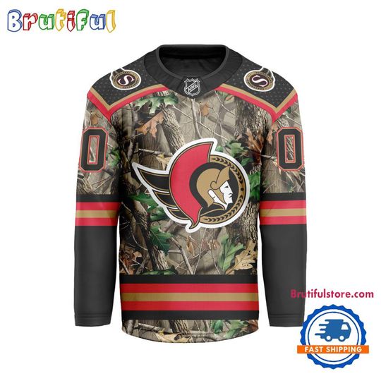Personalized Ottawa Senators Special Realtree Camo Hunting Hockey Jersey