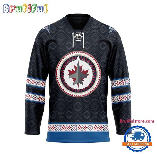 Winnipeg Jets Personalized Native American Hockey Jersey
