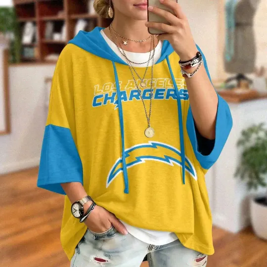 Los Angeles Chargers Oversized Short Sleeve Hoodie