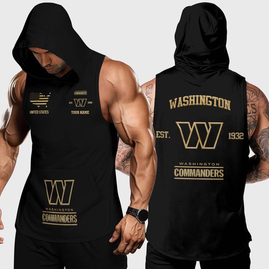 Washington Commanders Men's Hooded Tank Top