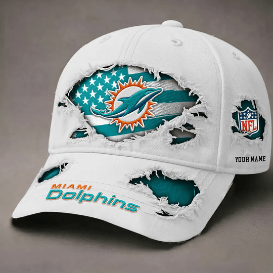 Miami Dolphins Denim Washed Cap New Style