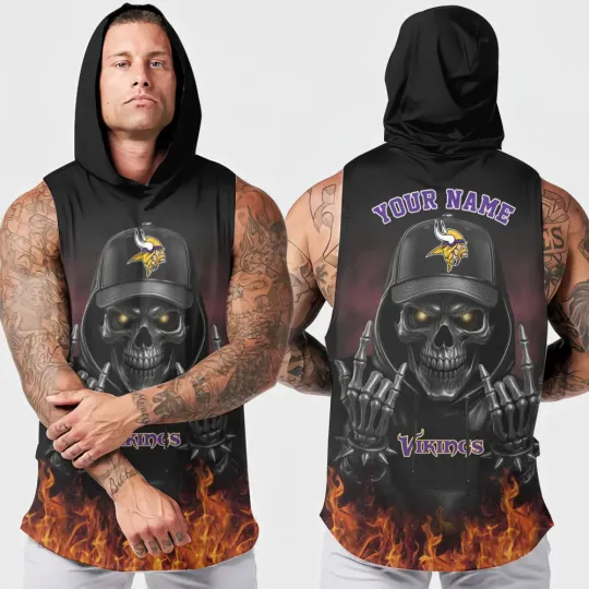 Minnesota Vikings Men’s Sleeveless Hoodie Tank Top