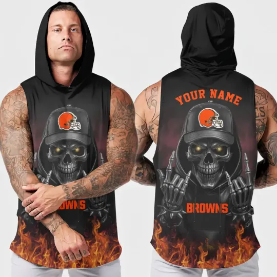 Cleveland Browns Men's Sleeveless Hoodie Tank Top
