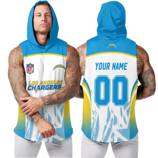 Los Angeles Chargers Men's Sleeveless Hoodie Tank Top