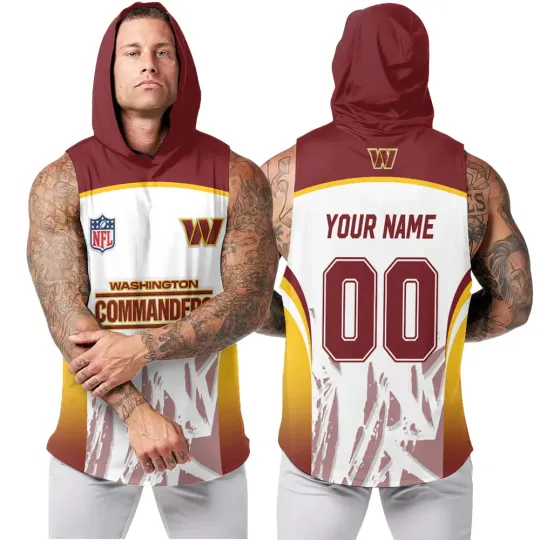 Washington Commanders Men’s Sleeveless Hoodie Tank Top
