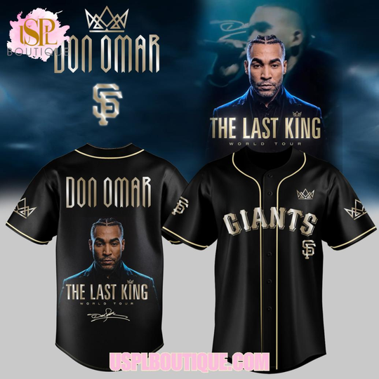 San Francisco Giants x Don Omar The Last King World Tour 2026 Black Jersey