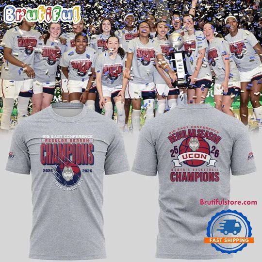 UConn Huskies Women’s Basketball 2026 Champions T Shirt