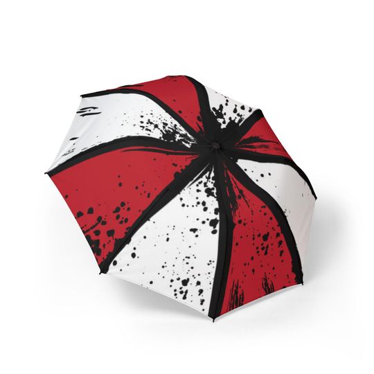Umbrella Corp umbrella, red/white, Foldable Umbrella