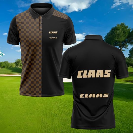 Claas Men's Polo Shirt Classic Fit Cotton Short Sleeve