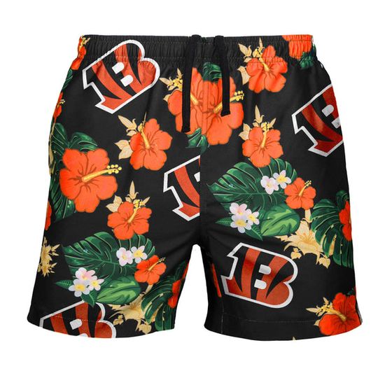 Cincinnati Bengals football Mens Floral Swim Trunks Short
