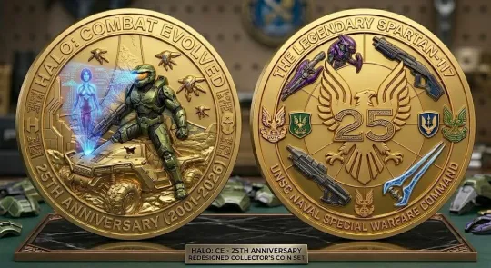 Halo Combat Evolved 25th Anniversary Master Chief & Cortana 2026 Coin