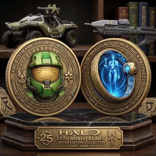 Halo 25th Anniversary Master Chief & Cortana Commemorative Coin