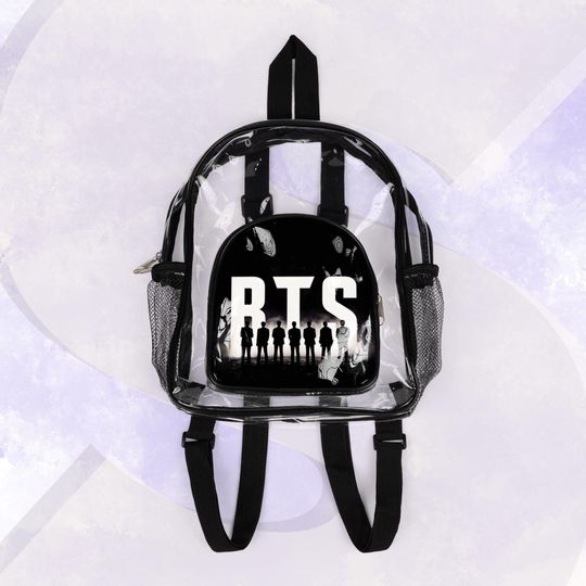 BTS Arirang World Tour Clear Stadium Backpack, Transparent Concert Bag, Kpop Army Merch, PVC Stadium Approved Pack, Fan Gift