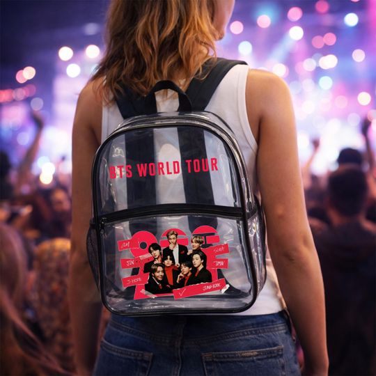 ARIRANG Clear Concert Bag, BTS Stadium Approved Clear Backpack