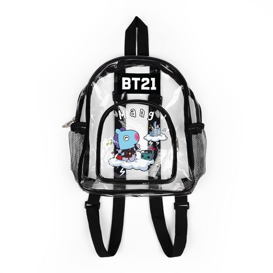 BT21 Mang Clear Backpack, BTS JHope Concert Bag, Stadium Approved Transparent Bag, Kpop Festival Bag, Gift for Hobi Fans