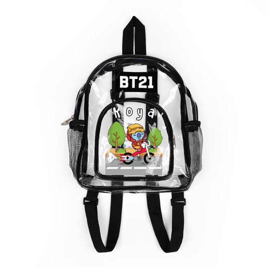 BT21 Koya Clear Concert Backpack, BTS Namjoon Fan Bag, Stadium Approved Transparent Backpack, Kpop Clear Bag, Gift For RM Fans