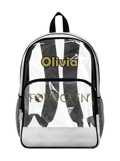 Forspoken Clear Backpack, Custom Transparent Bag