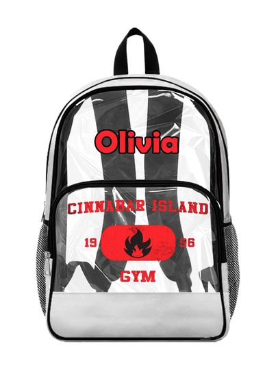 PKM Gym Clear Bag, Custom Transparent Backpack