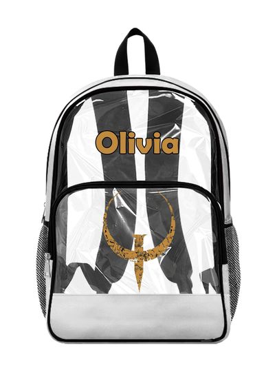 Quake Clear Backpack, Custom Transparent Backpack