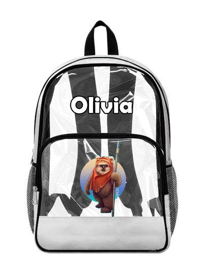 Star Wars Ewok Clear Backpack, Transparent Bag