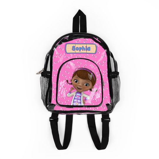 Personalized Doc McStuffins Clear Backpack