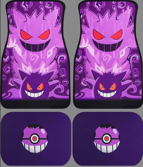 Gengar PKM Car Floor Mats Universal Fit Car Accessories