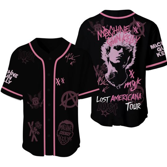 MGK Lost Americana Tour 2025 All Over Print Baseball Jersey